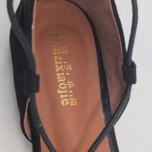 Black Hanzi Xiaojie Sz 8.5 Women's Lace-Up Roman Flats - Picture 8 of 9